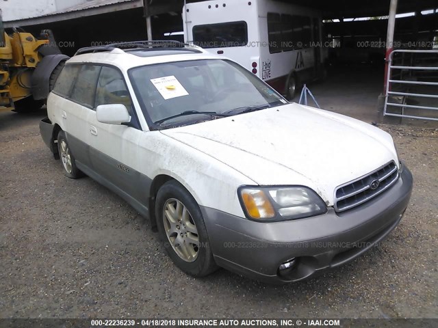 4S3BH686917655215 - 2001 SUBARU LEGACY OUTBACK LIMITED WHITE photo 1