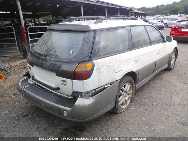 4S3BH686917655215 - 2001 SUBARU LEGACY OUTBACK LIMITED WHITE photo 4