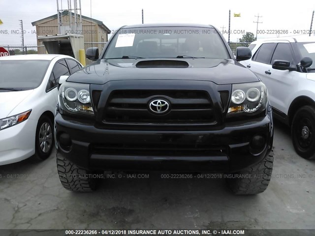 5TEJU62N98Z495850 - 2008 TOYOTA TACOMA DOUBLE CAB PRERUNNER BLACK photo 6