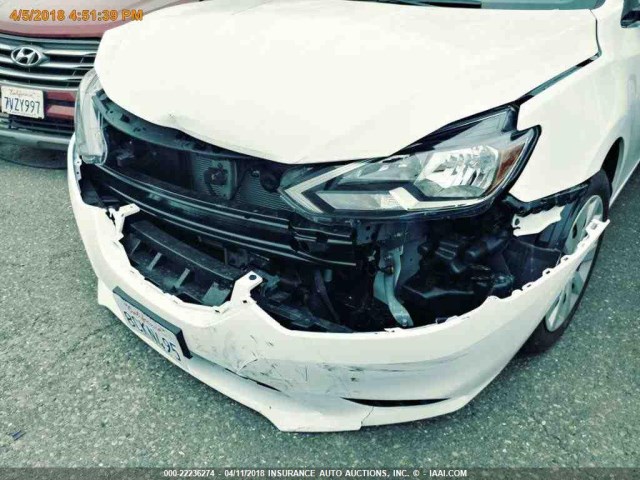 3N1AB7AP3JY246408 - 2018 NISSAN SENTRA S/SV/SR/SL WHITE photo 11