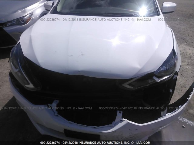 3N1AB7AP3JY246408 - 2018 NISSAN SENTRA S/SV/SR/SL WHITE photo 6