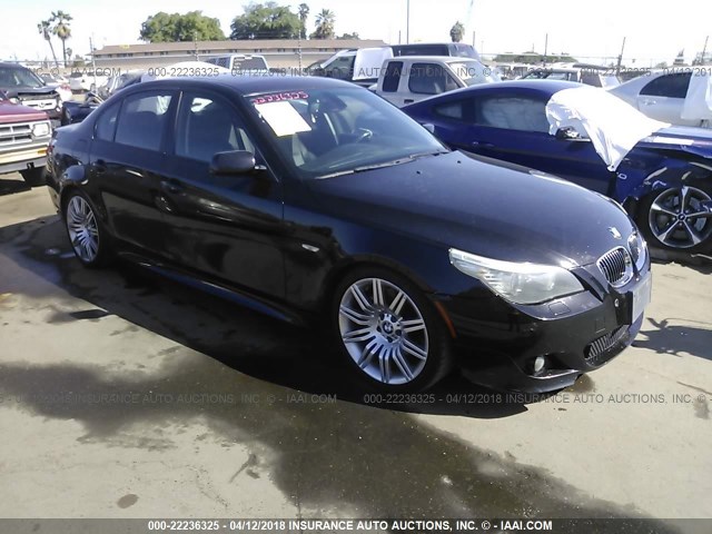 WBANW53508CT48591 - 2008 BMW 550 I BLACK photo 1