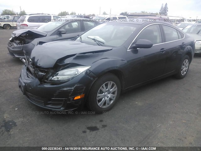 1YVHZ8BH5C5M28254 - 2012 MAZDA 6 I GRAY photo 2