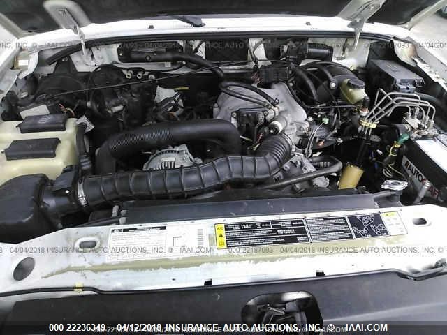 1FTYR14V81TA97503 - 2001 FORD RANGER SUPER CAB WHITE photo 10