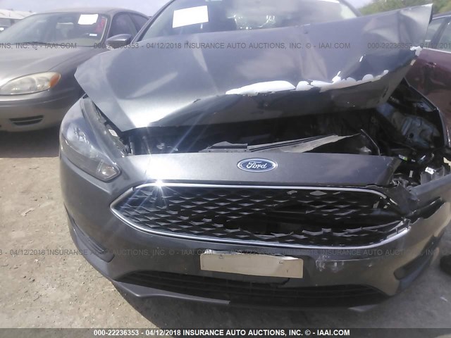 1FADP3M25HL264499 - 2017 FORD FOCUS SEL GRAY photo 6