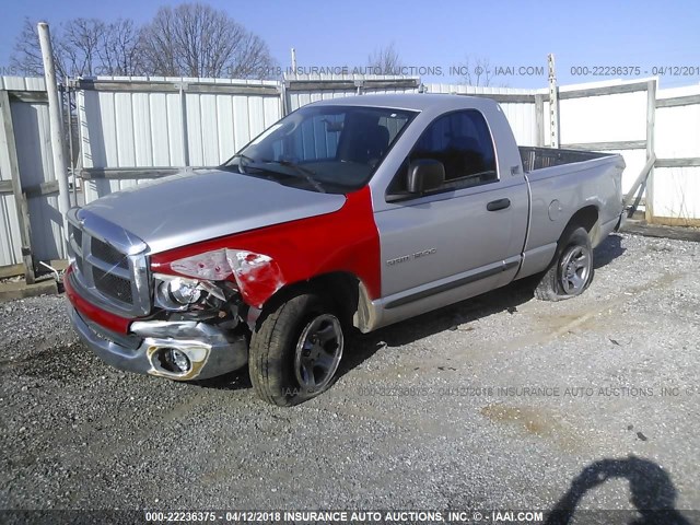 1D7HA16K94J286001 - 2004 DODGE RAM 1500 ST SILVER photo 2