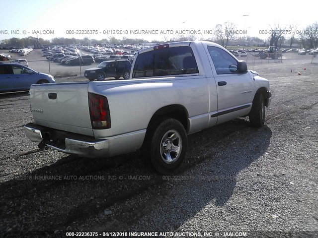 1D7HA16K94J286001 - 2004 DODGE RAM 1500 ST SILVER photo 4