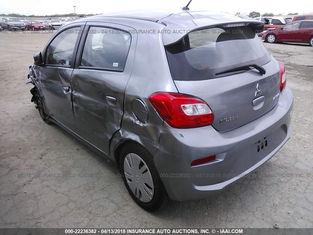 ML32A3HJ3HH018061 - 2017 MITSUBISHI MIRAGE ES GRAY photo 3