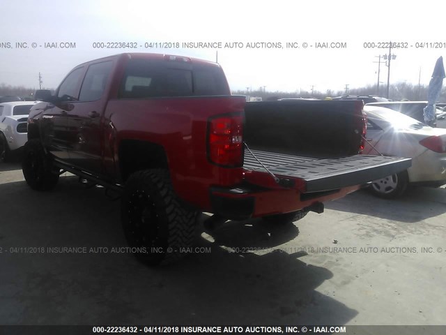 3GCUKREC3GG313195 - 2016 CHEVROLET SILVERADO K1500 LT RED photo 3