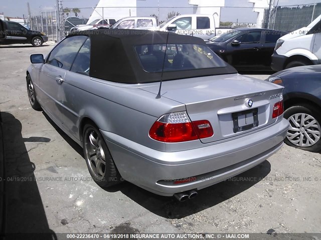 WBABW53424PL44944 - 2004 BMW 330 CI SILVER photo 3