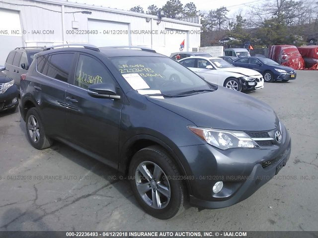 JTMRFREV7DD045756 - 2013 TOYOTA RAV4 XLE GRAY photo 1