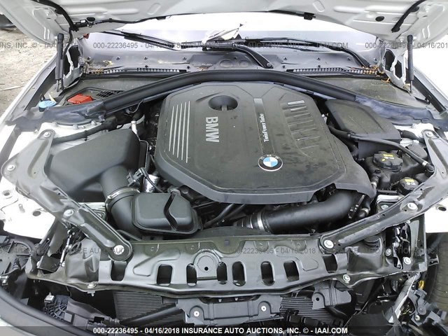 WBA4T9C39H5A15257 - 2017 BMW 440I WHITE photo 10