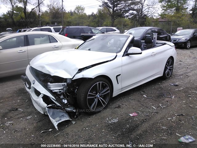 WBA4T9C39H5A15257 - 2017 BMW 440I WHITE photo 2