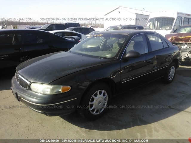 2G4WS52JX11313761 - 2001 BUICK CENTURY CUSTOM BLACK photo 2