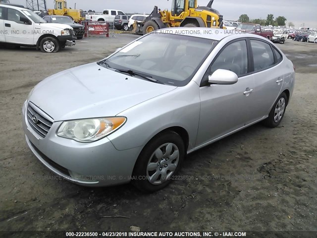 KMHDU46D99U595651 - 2009 HYUNDAI ELANTRA GLS/SE SILVER photo 2