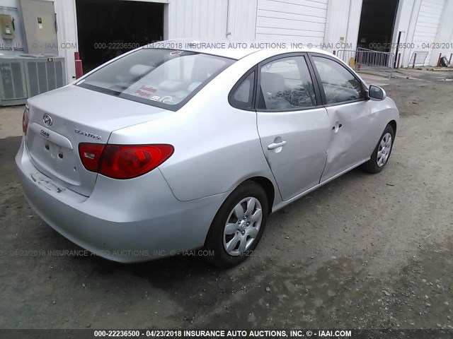 KMHDU46D99U595651 - 2009 HYUNDAI ELANTRA GLS/SE SILVER photo 4