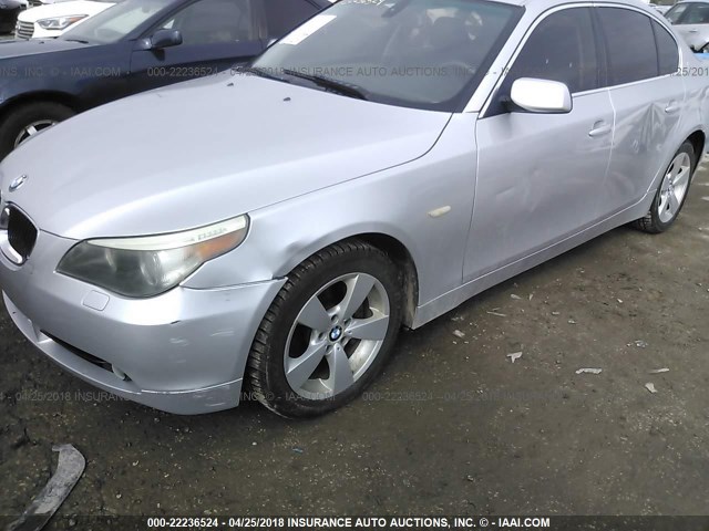 WBANF73526CG66577 - 2006 BMW 530 XI SILVER photo 6