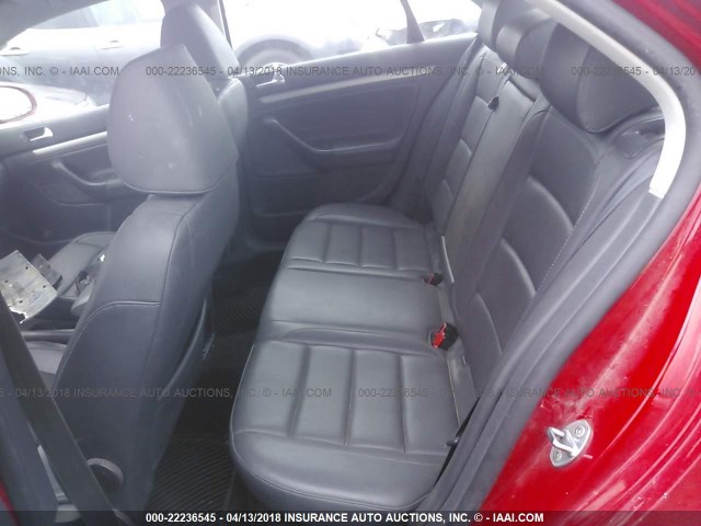 3VWAL71K49M060049 - 2009 VOLKSWAGEN JETTA TDI RED photo 8