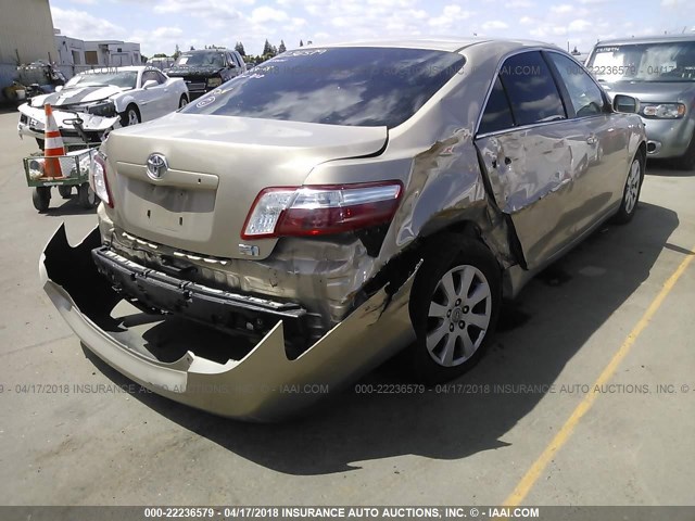 4T1BB46K57U018348 - 2007 TOYOTA CAMRY NEW GENERAT HYBRID GOLD photo 4