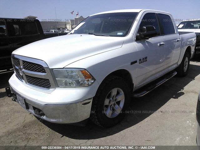 1C6RR7LM4FS534319 - 2015 RAM 1500 SLT WHITE photo 2