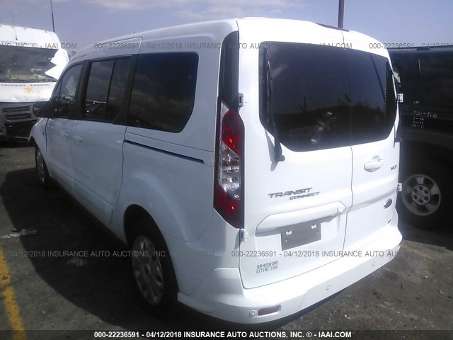 NM0GS9F78F1224179 - 2015 FORD TRANSIT CONNECT XLT WHITE photo 3