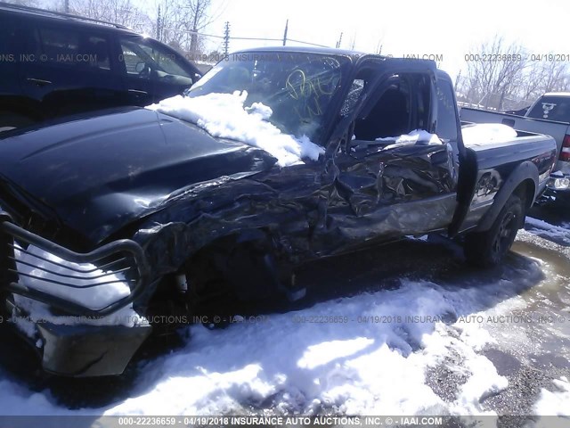 1FTZR15E16PA38019 - 2006 FORD RANGER SUPER CAB BLACK photo 6