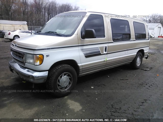 1FDRE14W41HA60410 - 2001 FORD ECONOLINE E150 VAN TAN photo 2