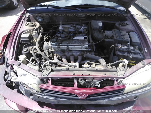 JA3AY26C51U039606 - 2001 MITSUBISHI MIRAGE ES RED photo 10