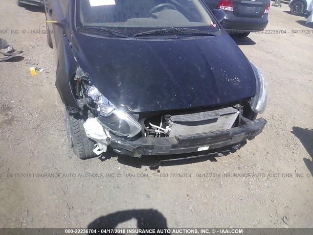 KMHCT4AE6DU559178 - 2013 HYUNDAI ACCENT GLS/GS BLACK photo 6