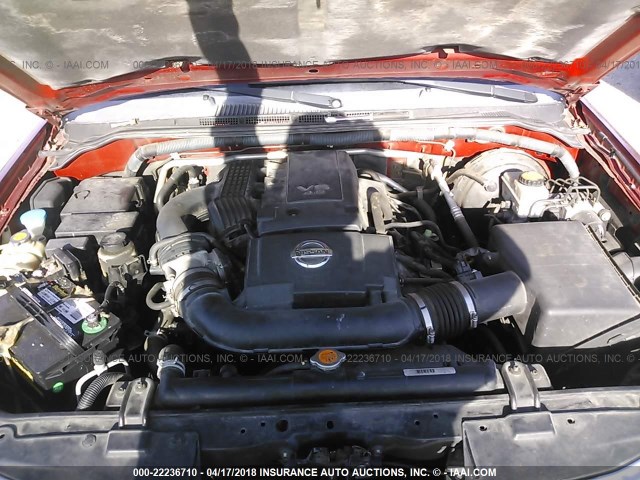 5N1AR18B48C620894 - 2008 NISSAN PATHFINDER S/LE/SE RED photo 10