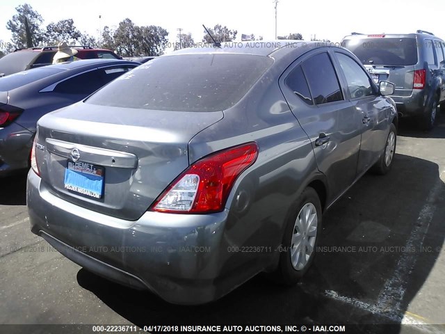 3N1CN7AP9HL816726 - 2017 NISSAN VERSA S/S PLUS/SV/SL GRAY photo 4