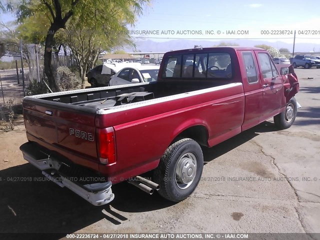 1FTHX25G6VEC86009 - 1997 FORD F250 RED photo 4