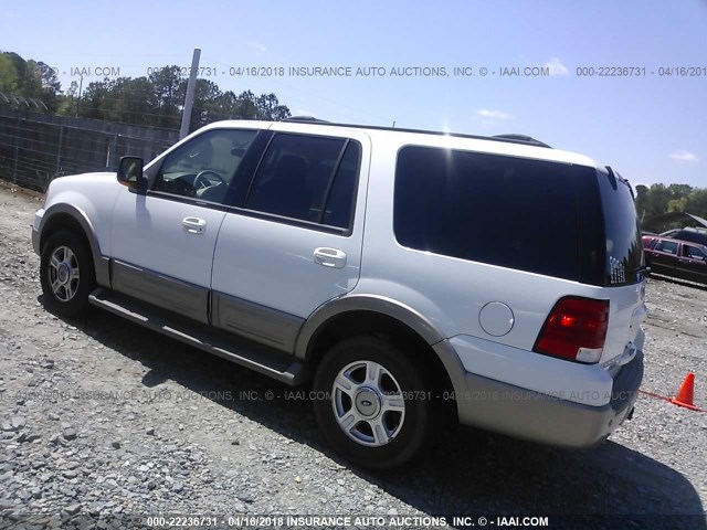 1FMFU17L93LB85376 - 2003 FORD EXPEDITION EDDIE BAUER WHITE photo 3