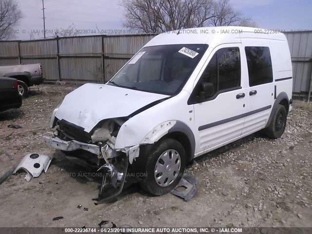 NM0KS9BN6AT019990 - 2010 FORD TRANSIT CONNECT XLT WHITE photo 2