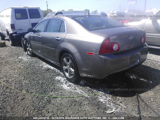 1G1ZC5EU6CF331912 - 2012 CHEVROLET MALIBU 1LT BROWN photo 3