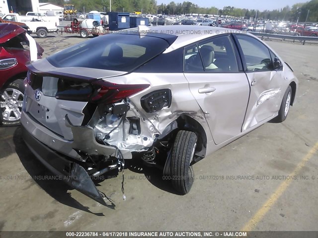 JTDKARFP9J3071163 - 2018 TOYOTA PRIUS PRIME  SILVER photo 4