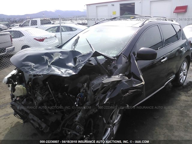 JN8AZ18W89W112195 - 2009 NISSAN MURANO S/SL/LE BLACK photo 2