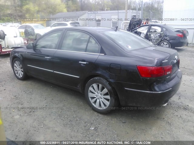 5NPEU46F19H509382 - 2009 HYUNDAI SONATA SE/LIMITED BLACK photo 3