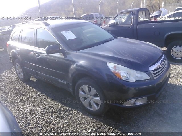 4S4BRCCC5B3438922 - 2011 SUBARU OUTBACK 2.5I PREMIUM GRAY photo 1