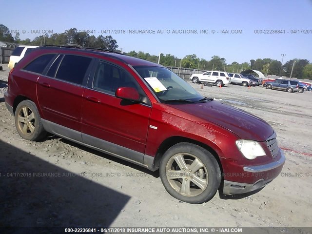 2A8GM68X67R226205 - 2007 CHRYSLER PACIFICA TOURING BURGUNDY photo 1