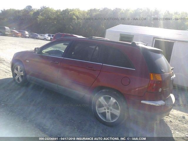 2A8GM68X67R226205 - 2007 CHRYSLER PACIFICA TOURING BURGUNDY photo 3