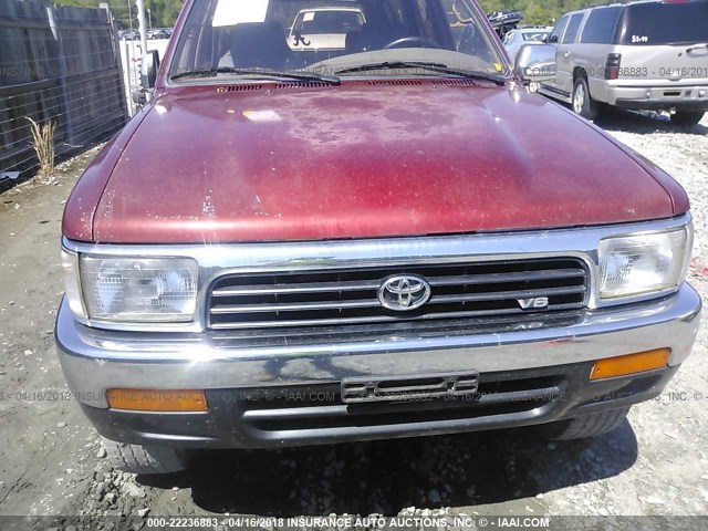 JT3VN39W6S0189468 - 1995 TOYOTA 4RUNNER VN39 SR5 勃艮第红 照片 6