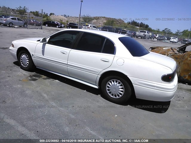 1G4HP54KX3U258364 - 2003 BUICK LESABRE CUSTOM WHITE photo 3