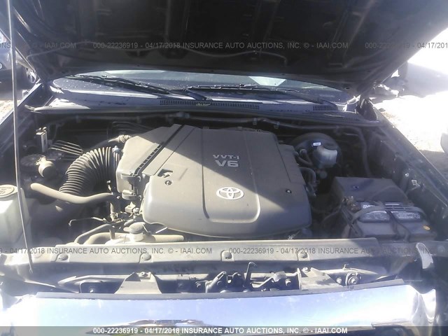 3TMJU4GN3CM138568 - 2012 TOYOTA TACOMA DOUBLE CAB PRERUNNER BLACK photo 10