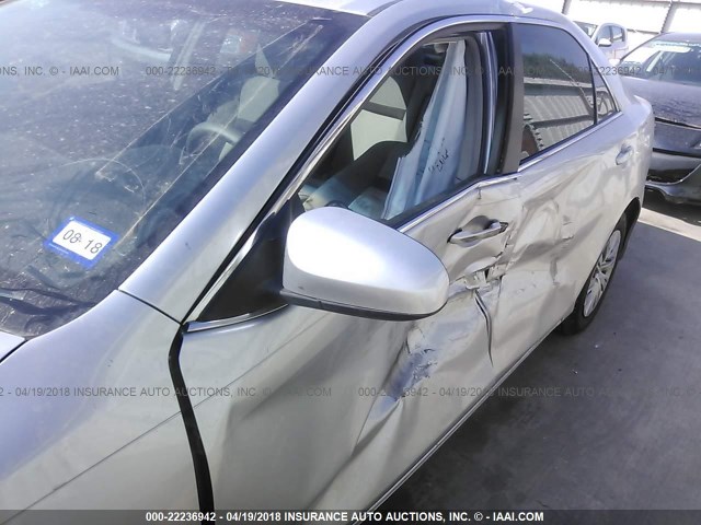 4T1BF1FK2CU036996 - 2012 TOYOTA CAMRY SE/LE/XLE SILVER photo 6