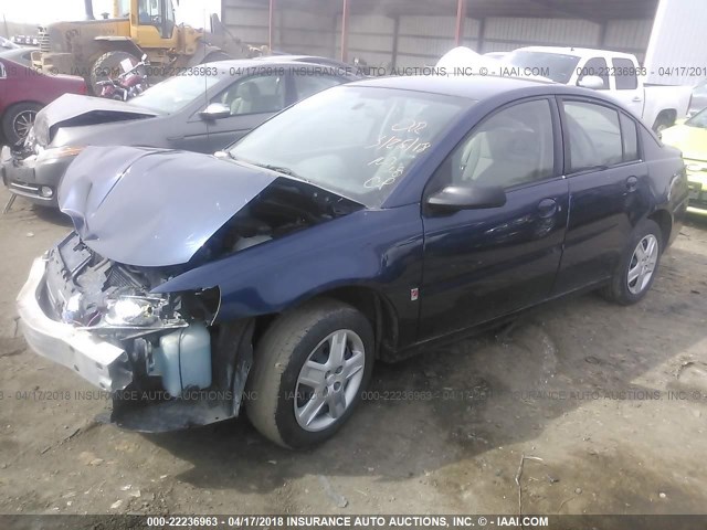 1G8AJ55F87Z124089 - 2007 SATURN ION LEVEL 2 Mavi foto 2