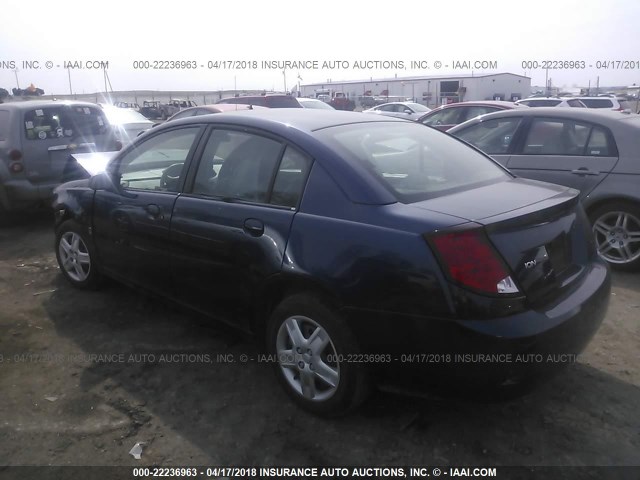 1G8AJ55F87Z124089 - 2007 SATURN ION LEVEL 2 Mavi foto 3