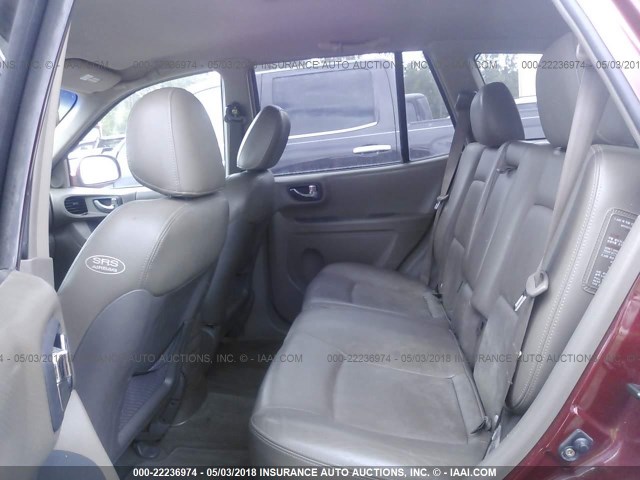 KM8SC13E34U595093 - 2004 HYUNDAI SANTA FE GLS/LX MAROON photo 8