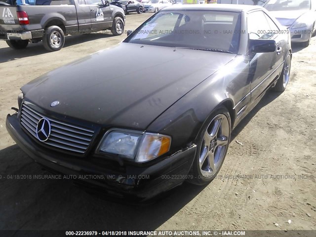 WDBFA67F5TF133194 - 1996 MERCEDES-BENZ SL 500 BLACK photo 2