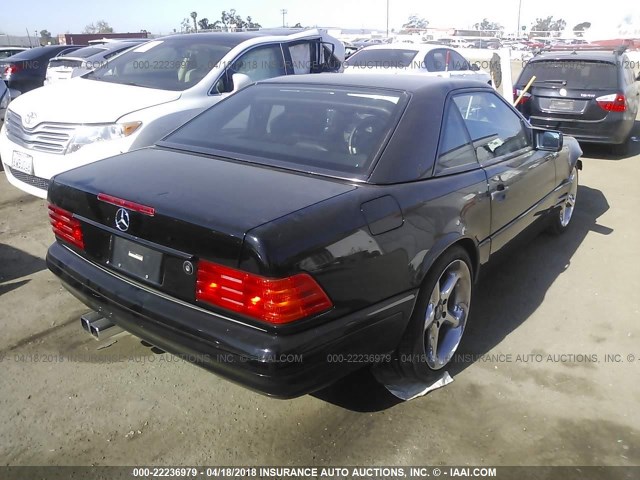 WDBFA67F5TF133194 - 1996 MERCEDES-BENZ SL 500 BLACK photo 4